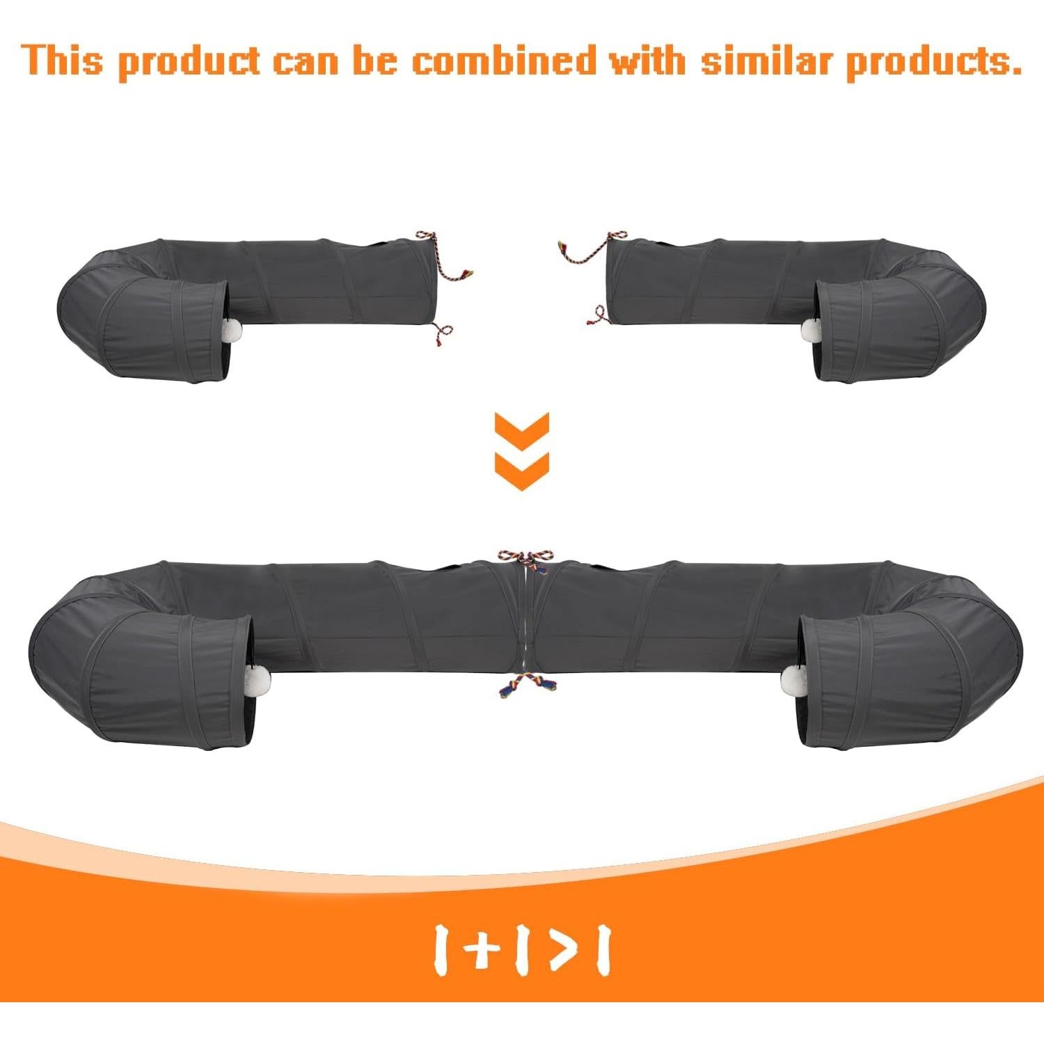 Túnel para Gatos PAOPO DG-Jtunnel 25x17.8cm Gris Oscuro