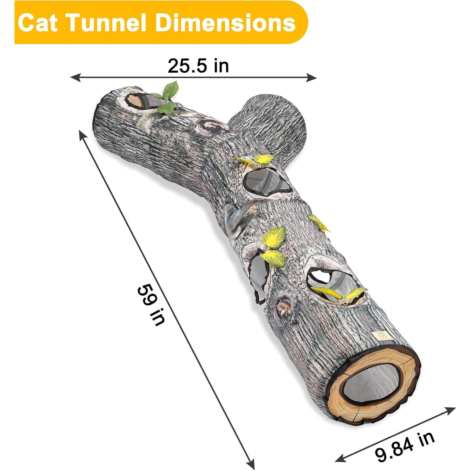 Túnel para Gatos Fhiny 3 Vías Plegable 149.86x64.77cm