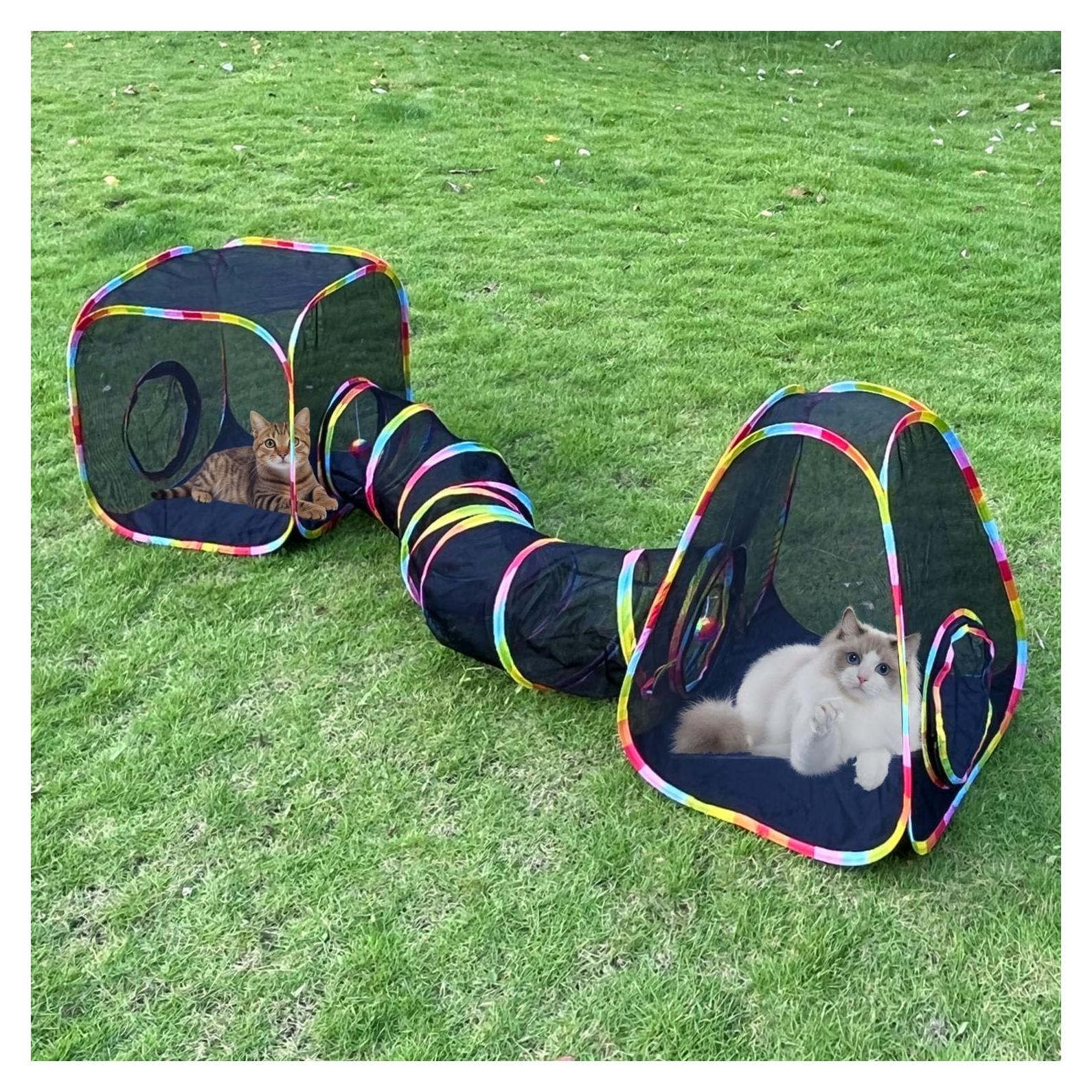 Recinto para Gatos al Aire Libre GONPETGP 228.6x50.8cm Plegable