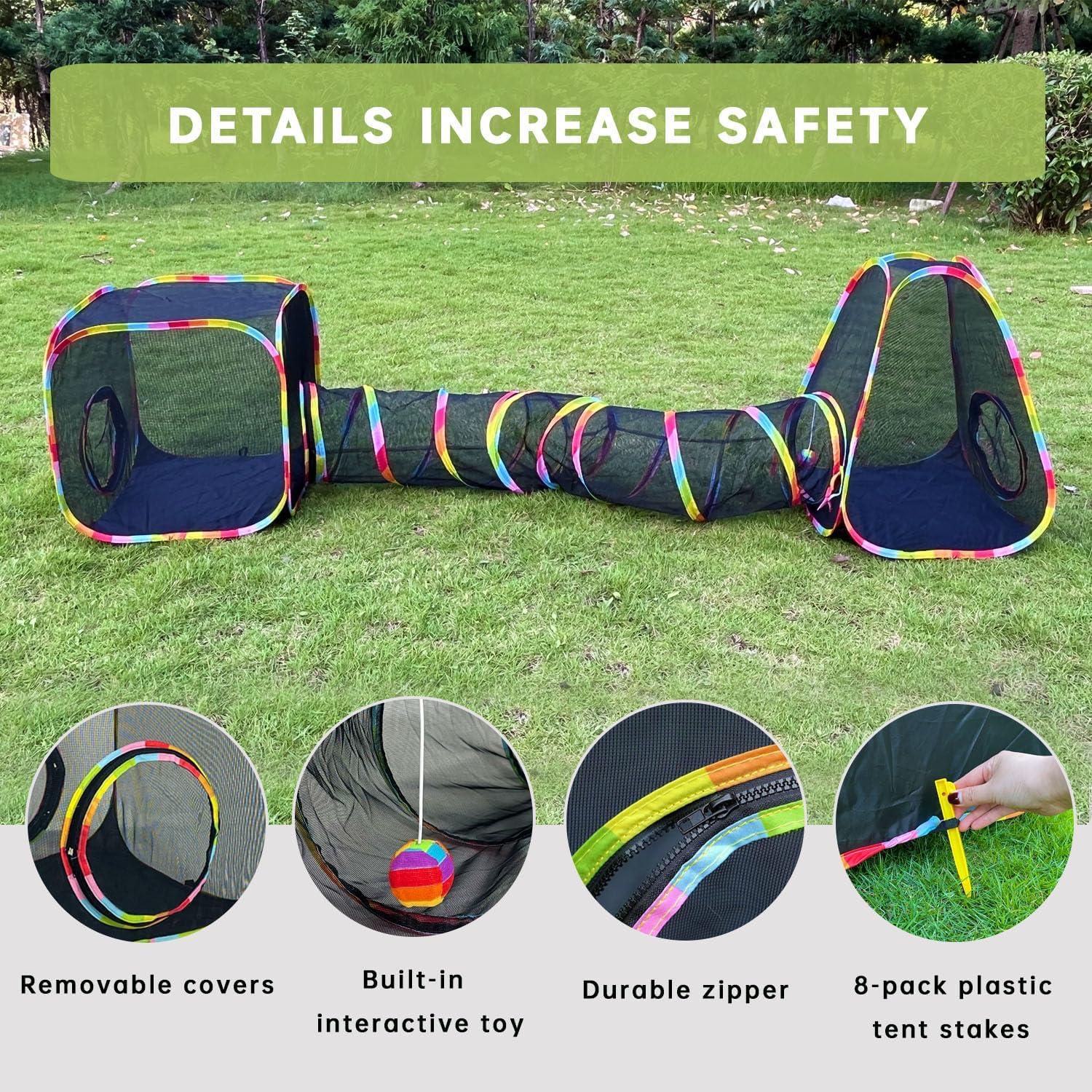 Recinto para Gatos al Aire Libre GONPETGP 228.6x50.8cm Plegable