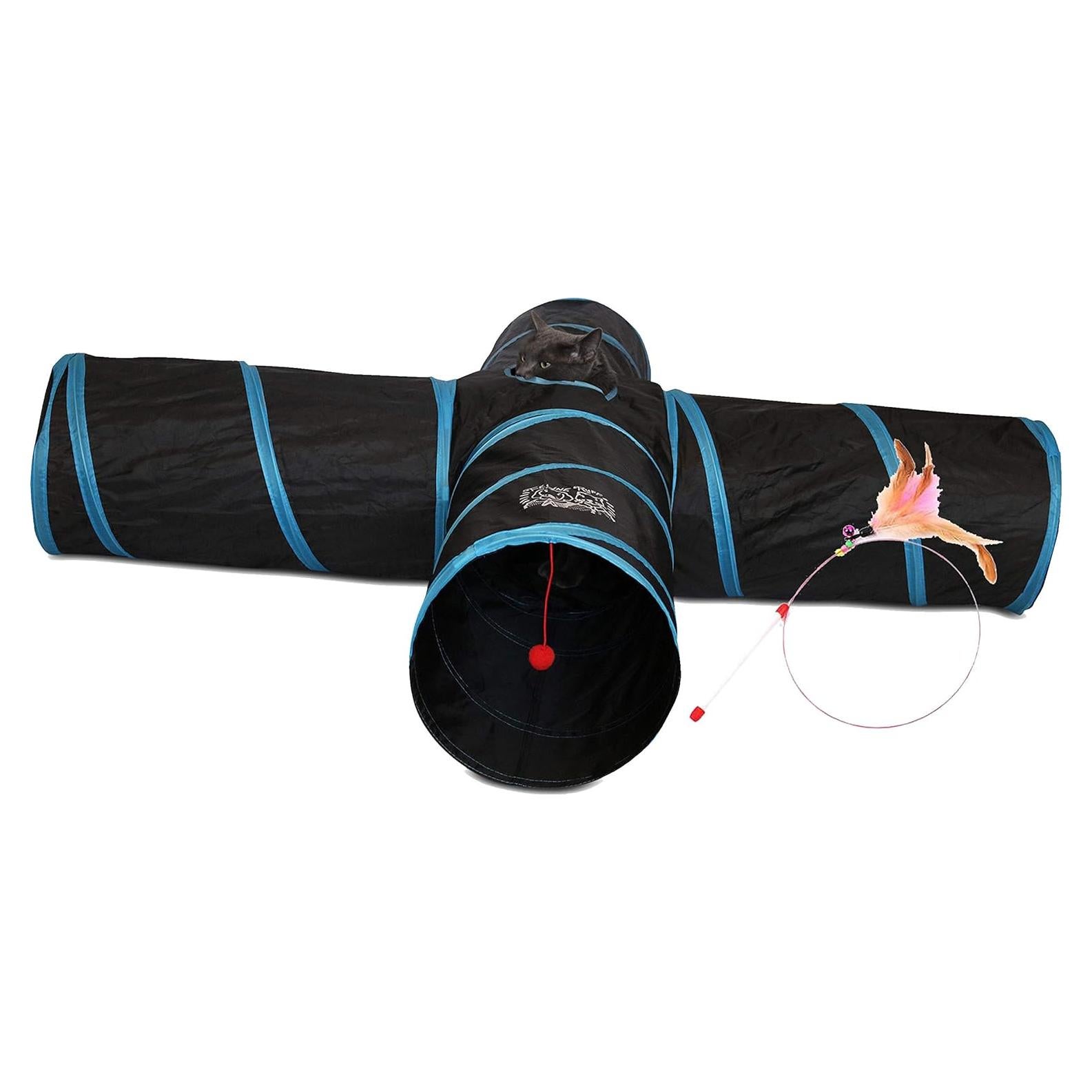 Túnel para Gatos Feline Ruff Extra Grande 30.48 cm 4 Vías