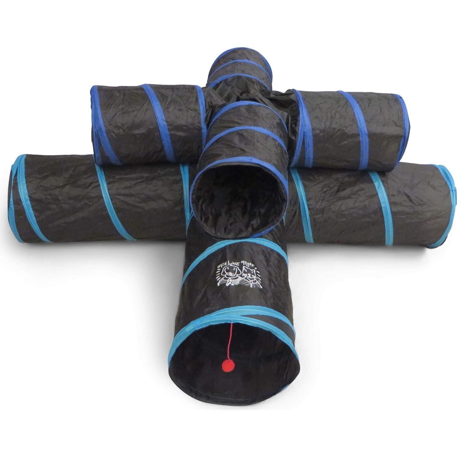 Túnel para Gatos Feline Ruff Extra Grande 30.48 cm 4 Vías