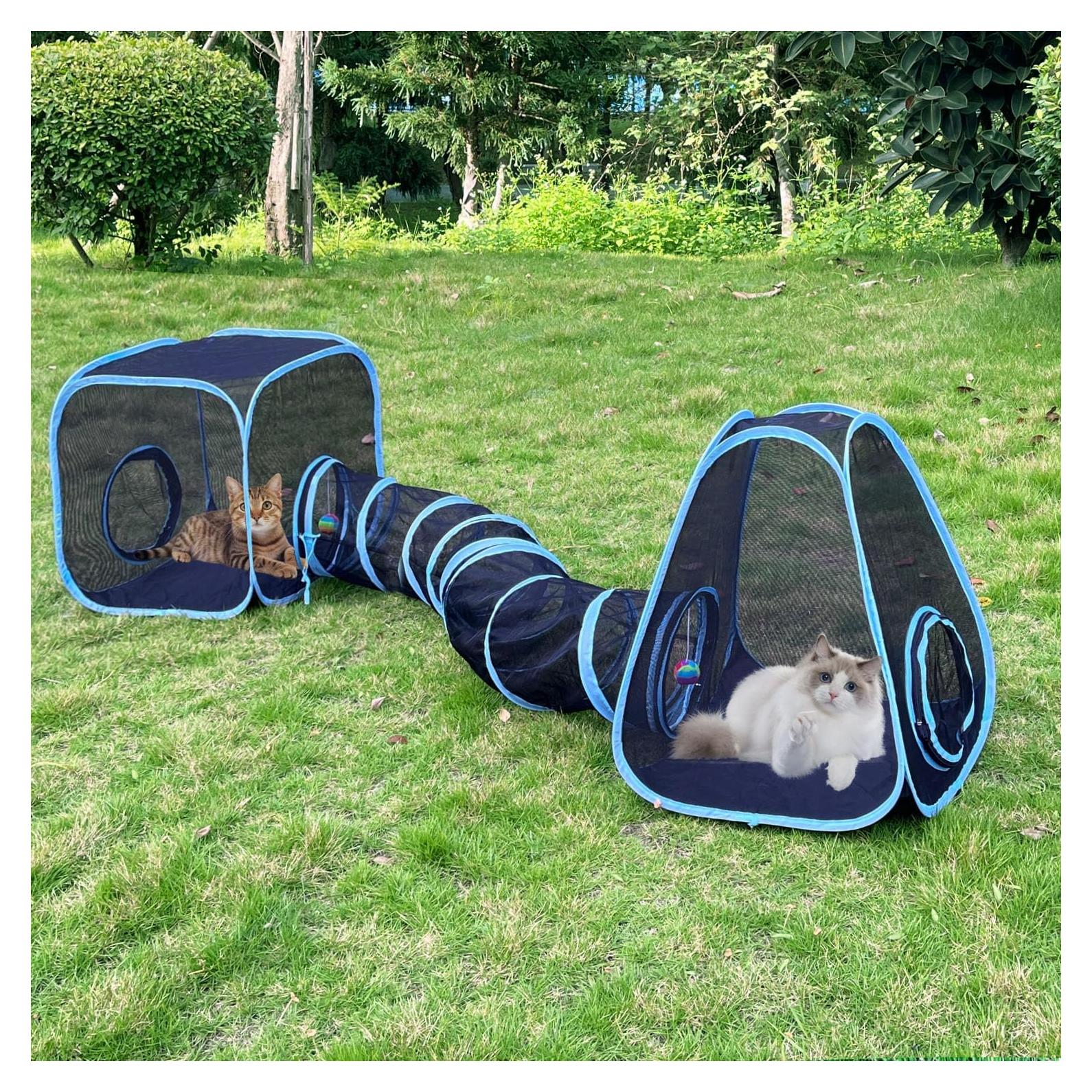 Recinto para Gatos al Aire Libre GONPETGP 218x51 cm Plegable
