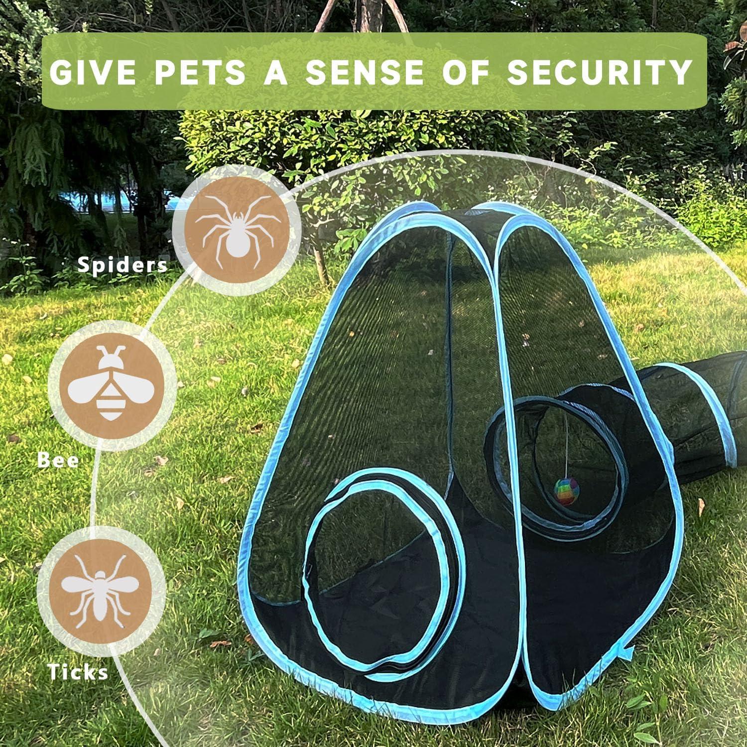 Recinto para Gatos al Aire Libre GONPETGP 218x51 cm Plegable