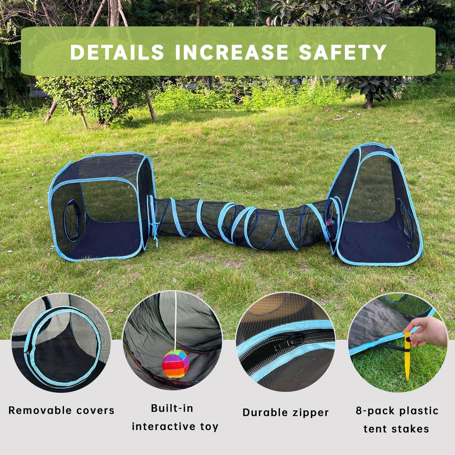 Recinto para Gatos al Aire Libre GONPETGP 218x51 cm Plegable