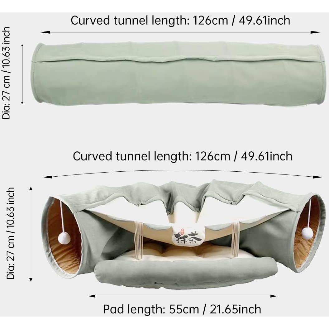 Túnel Colapsable 2-en-1 LEFTSTARER para Gato y Conejo