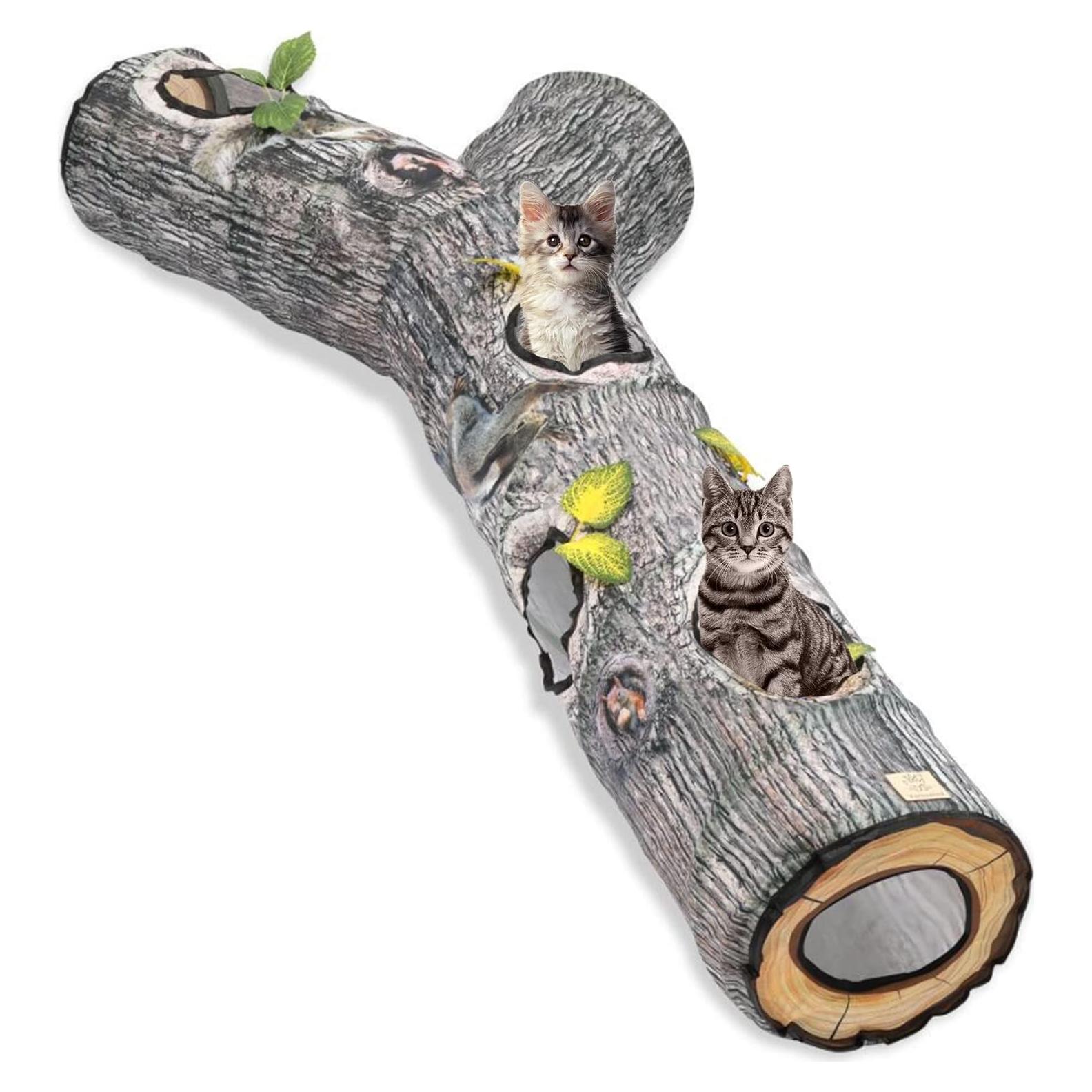 Túnel para Gatos FelRelWel 150 cm Plegable y Grande