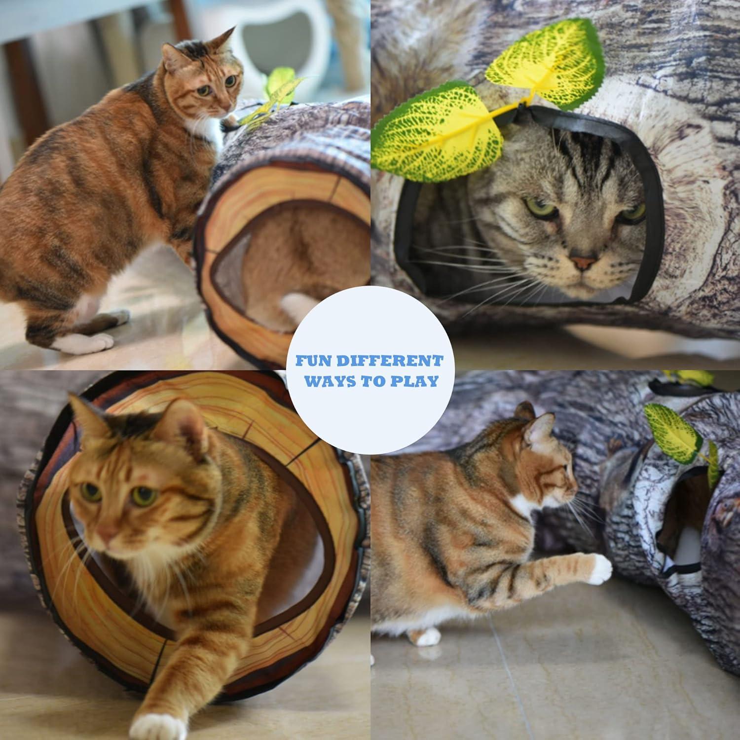 Túnel para Gatos FelRelWel 150 cm Plegable y Grande