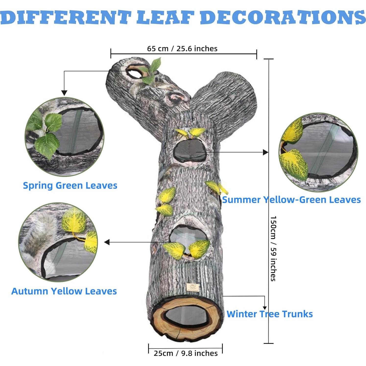 Túnel para Gatos FelRelWel 150 cm Plegable y Grande