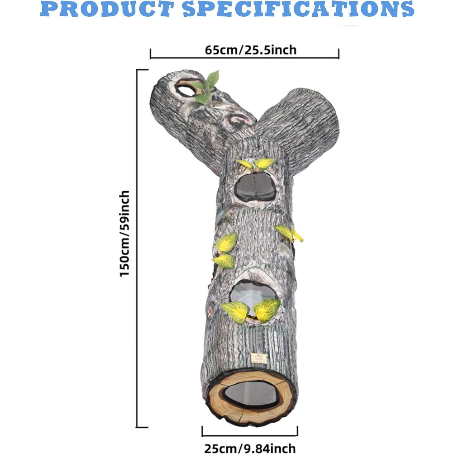 Túnel para Gatos FelRelWel 150 cm Plegable y Grande