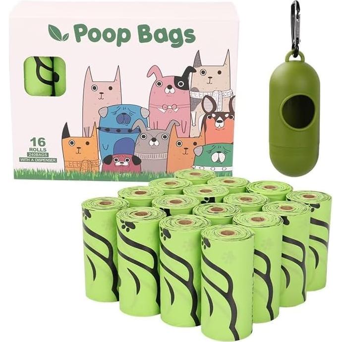 240 Bolsas Compostables de Excremento de Perro Genérica - Lavanda