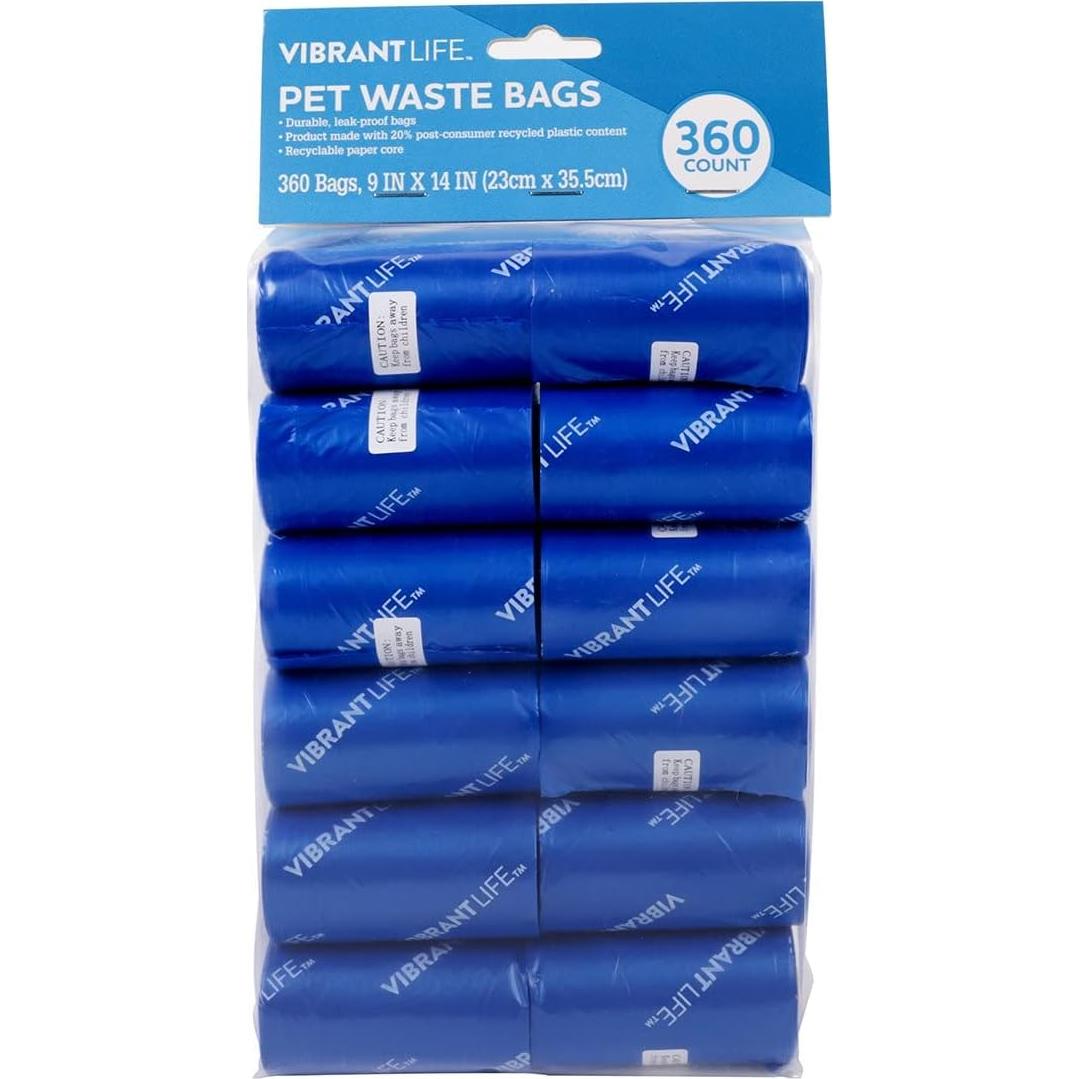 Bolsas de Desechos para Mascotas Vibrant Life 360 Unidades