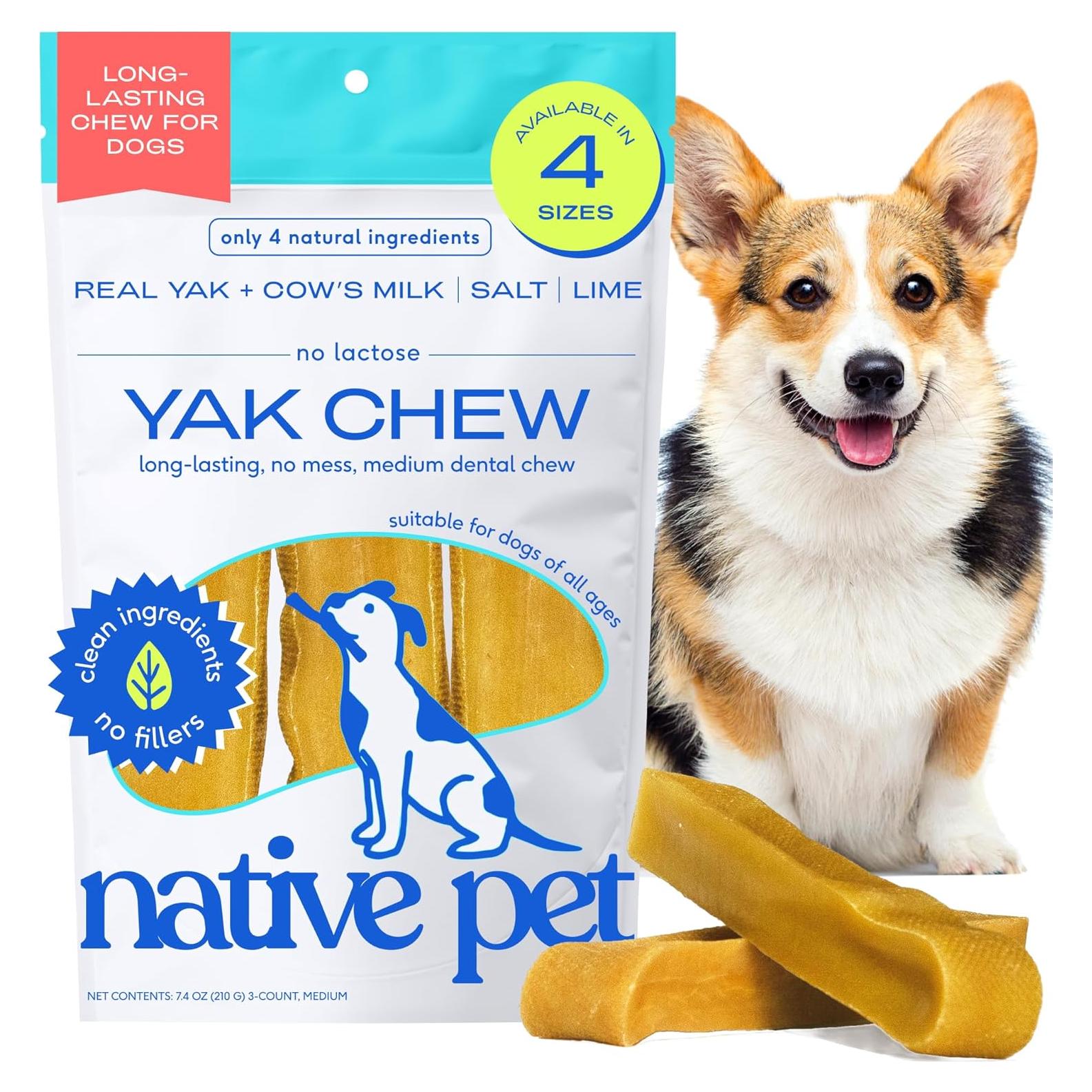 Masticables de Queso de Yak Himalayo Native Pet - 3 Unidades Medianas
