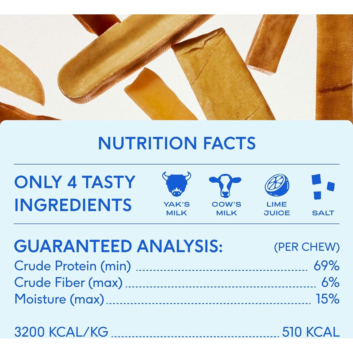 Masticables de Queso de Yak Himalayo Native Pet - 3 Unidades Medianas