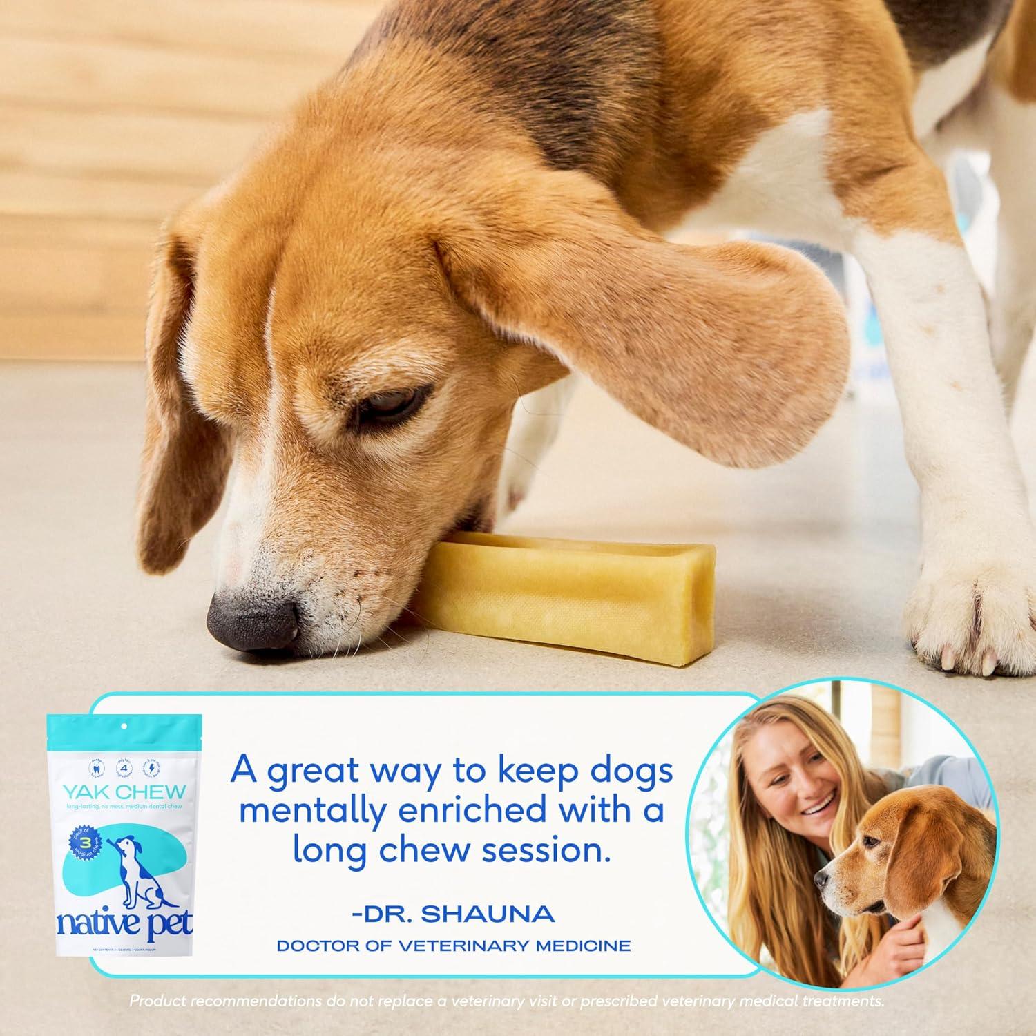 Masticables de Queso de Yak Himalayo Native Pet - 3 Unidades Medianas