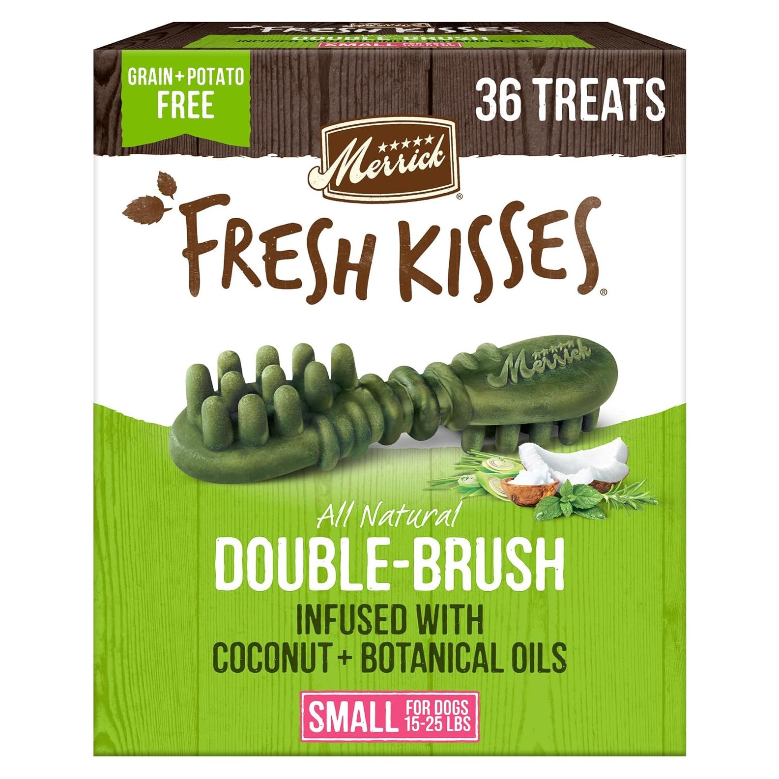 Masticables Dentales Merrick Fresh Kisses Para Perros Pequeños 7-11 Kg - Caja 36 Unidades