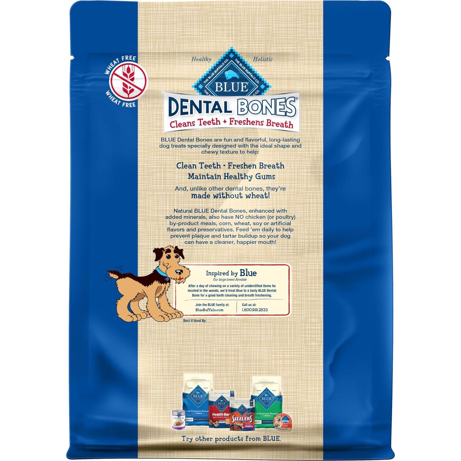 Huesos Dentales Blue Buffalo 765g Galletas Masticables Perros