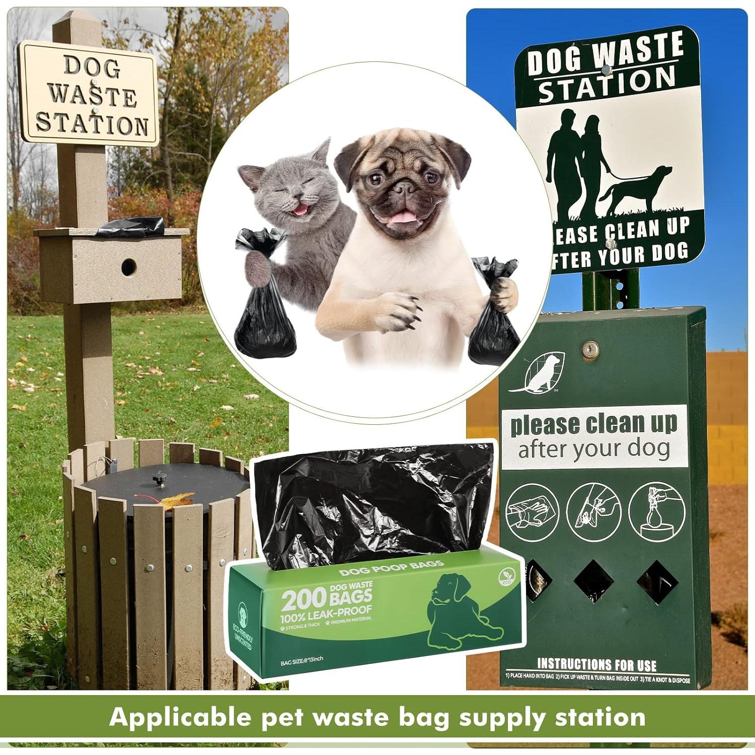 Bolsas de Desechos para Perros Sherr - 4000 Bolsas Negros