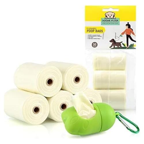 Bolsas Biodegradables Doodie Flush - 50 Unidades con Dispensador