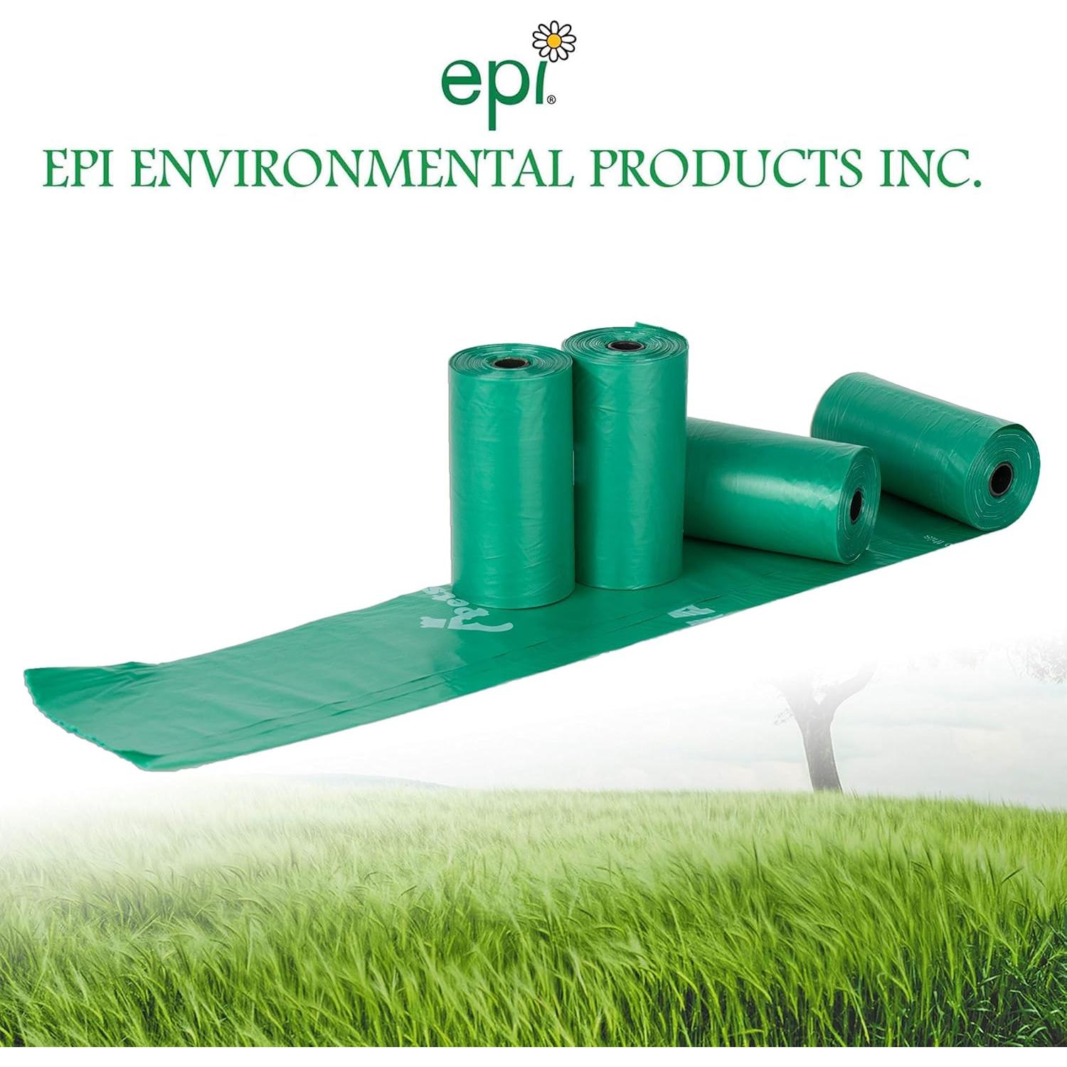 Bolsas de Poop Biodegradables PETSWORLD 1500 Unidades Pepino