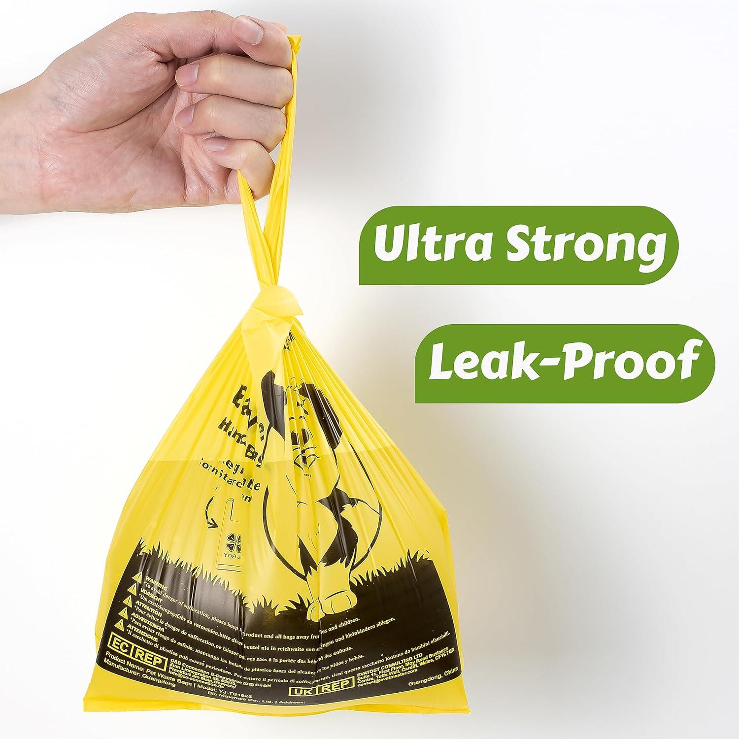 Bolsas de Desechos para Perros YORJA 280 Unidades 100% Impermeables