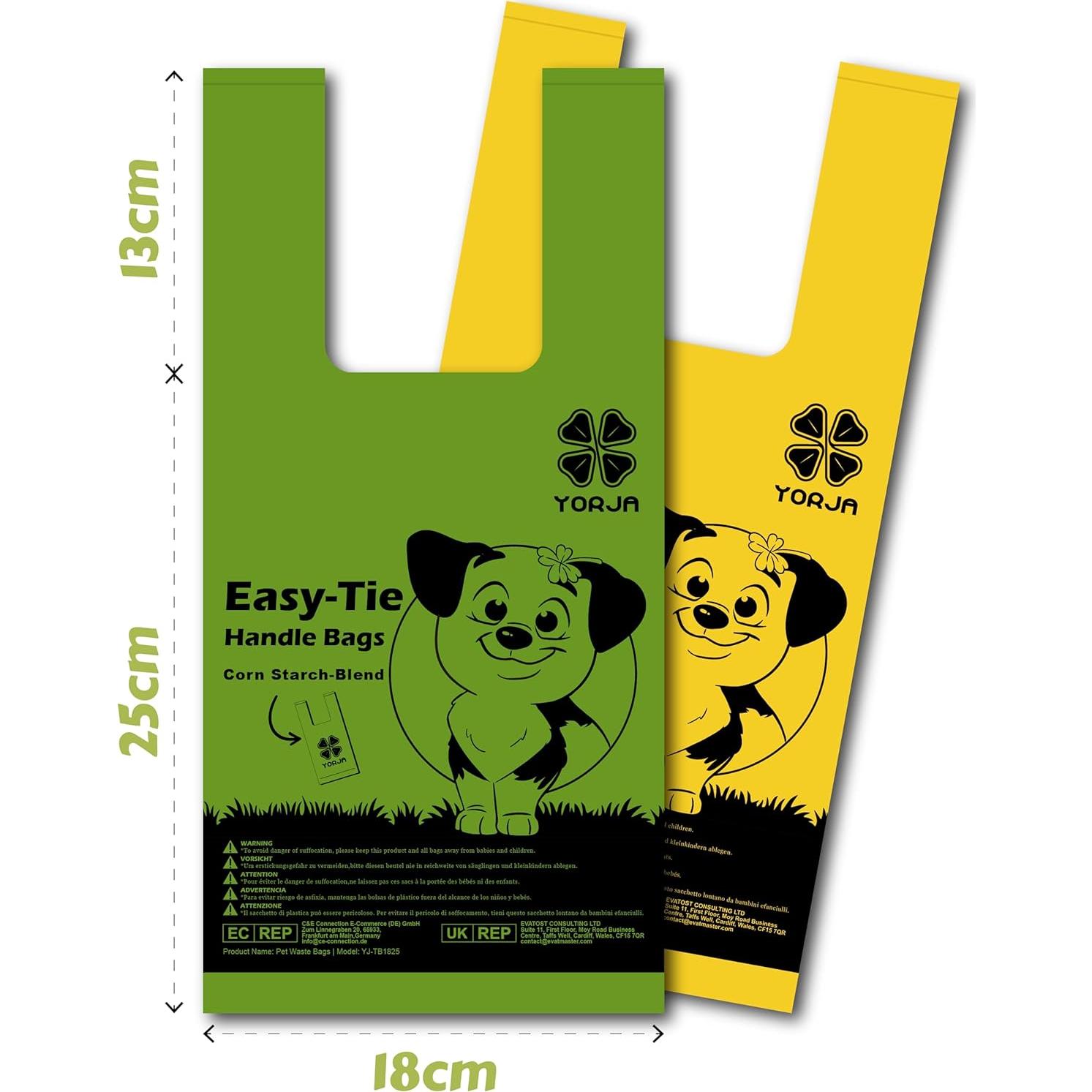 Bolsas de Desechos para Perros YORJA 280 Unidades 100% Impermeables