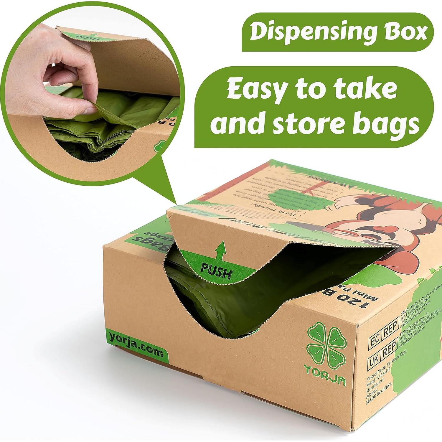 Bolsas de Desechos para Perros YORJA 280 Unidades 100% Impermeables