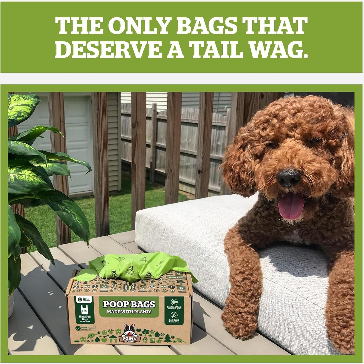 Bolsas Compostables Pogi para Desechos de Mascotas - 250 Unidades