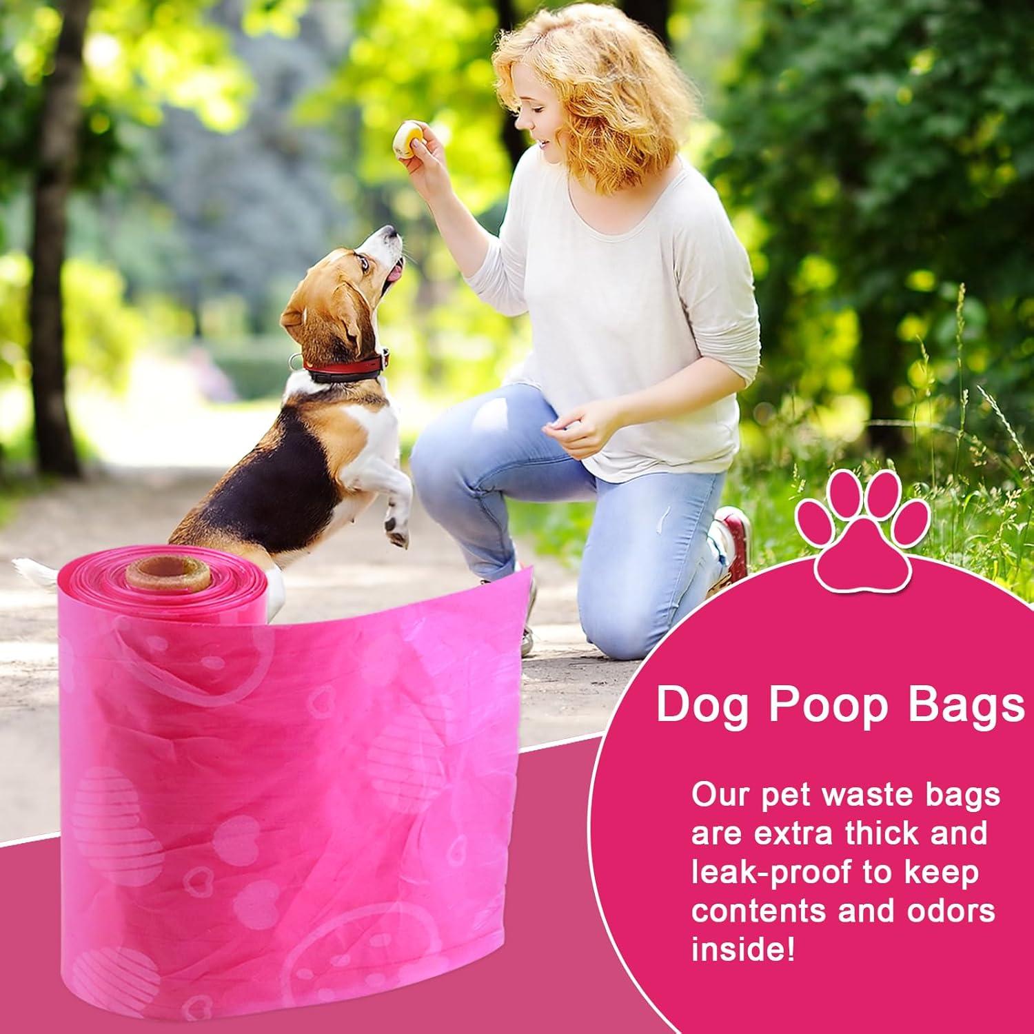 Bolsas de Excremento KIDOFLY 300 Unidades Ecológicas Rosa