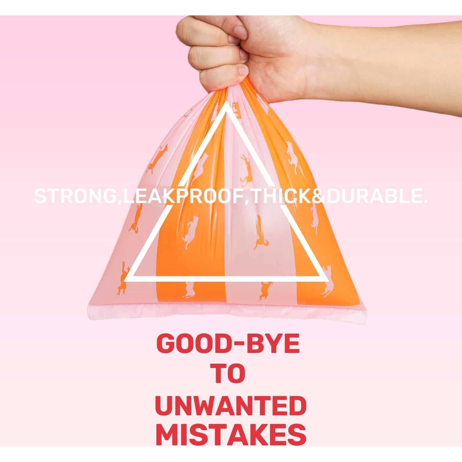 Bolsas de Excremento para Perros FUKUMARU 120 Unidades Rosa