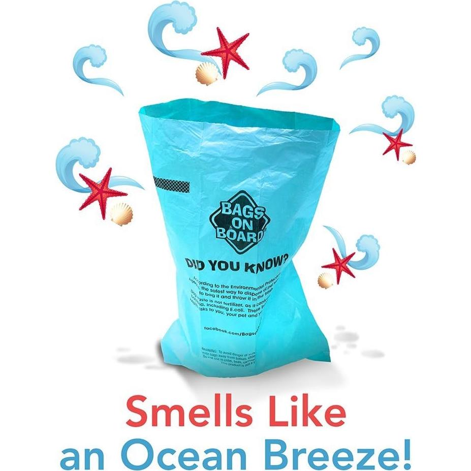 Bolsas para Poop de Perro Bags on Board 140 Unidades Brisa Oceánica