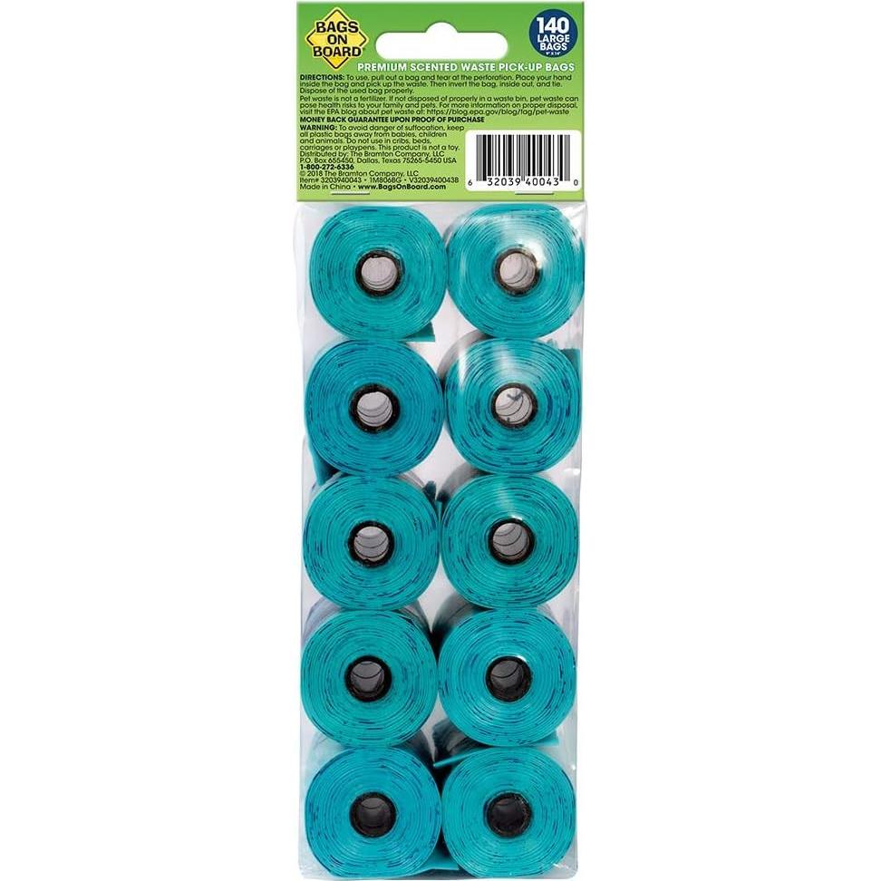 Bolsas para Poop de Perro Bags on Board 140 Unidades Brisa Oceánica