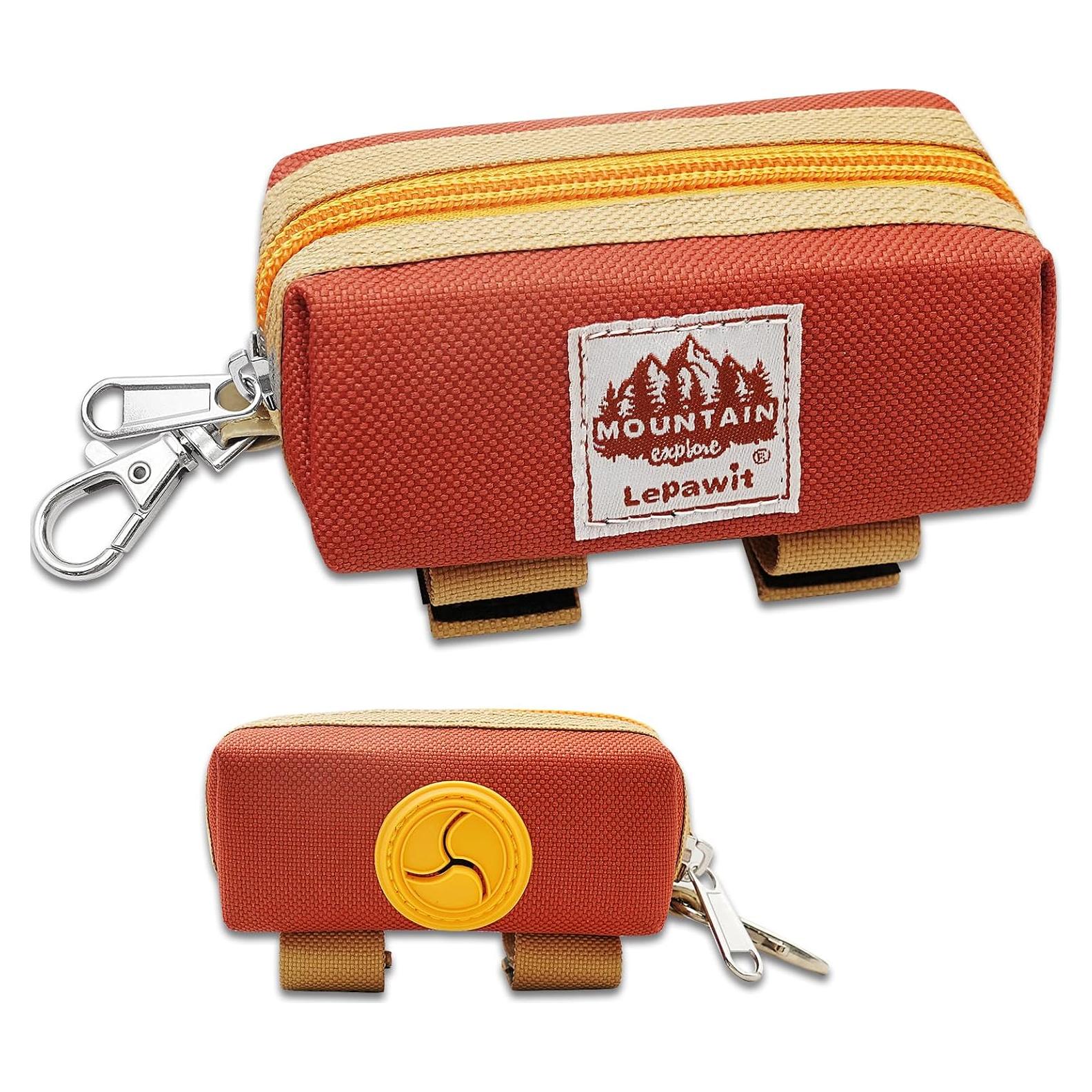 Dispensador de bolsas de excremento Lepawit Marrón 8.9x4.3cm