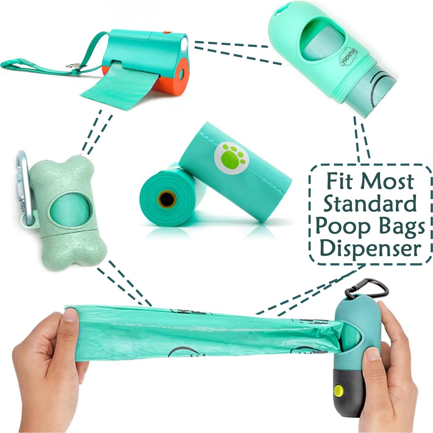 Dispensador de bolsas de excremento de perro YUCHIYA 180 bolsas