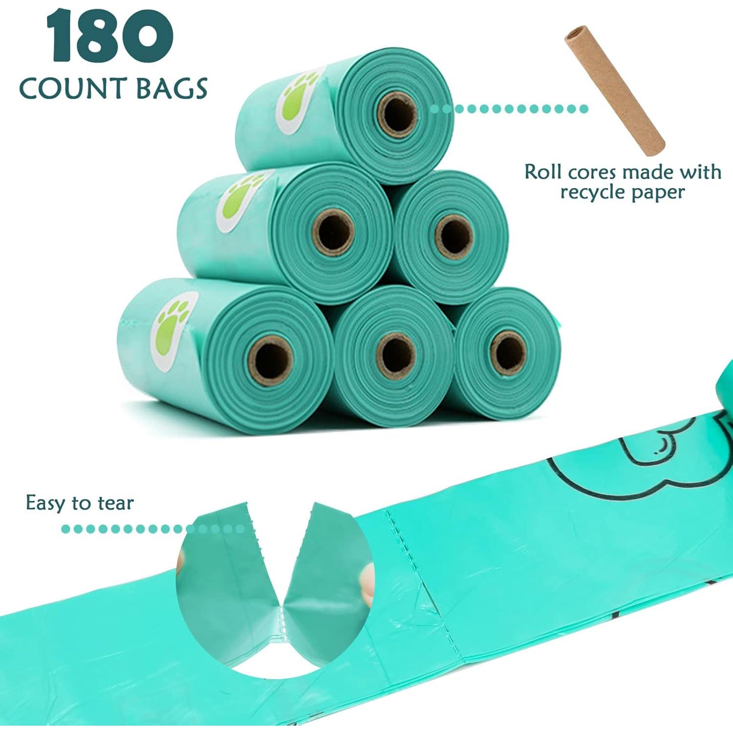 Dispensador de bolsas de excremento de perro YUCHIYA 180 bolsas