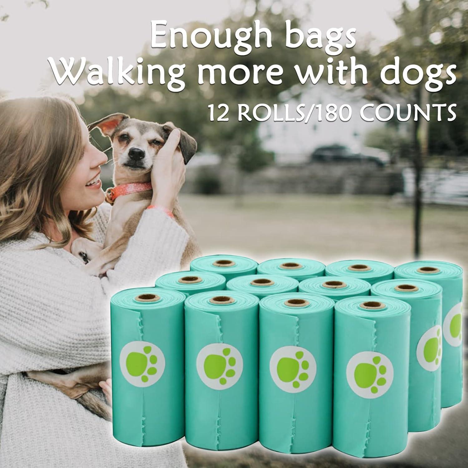 Dispensador de bolsas de excremento de perro YUCHIYA 180 bolsas