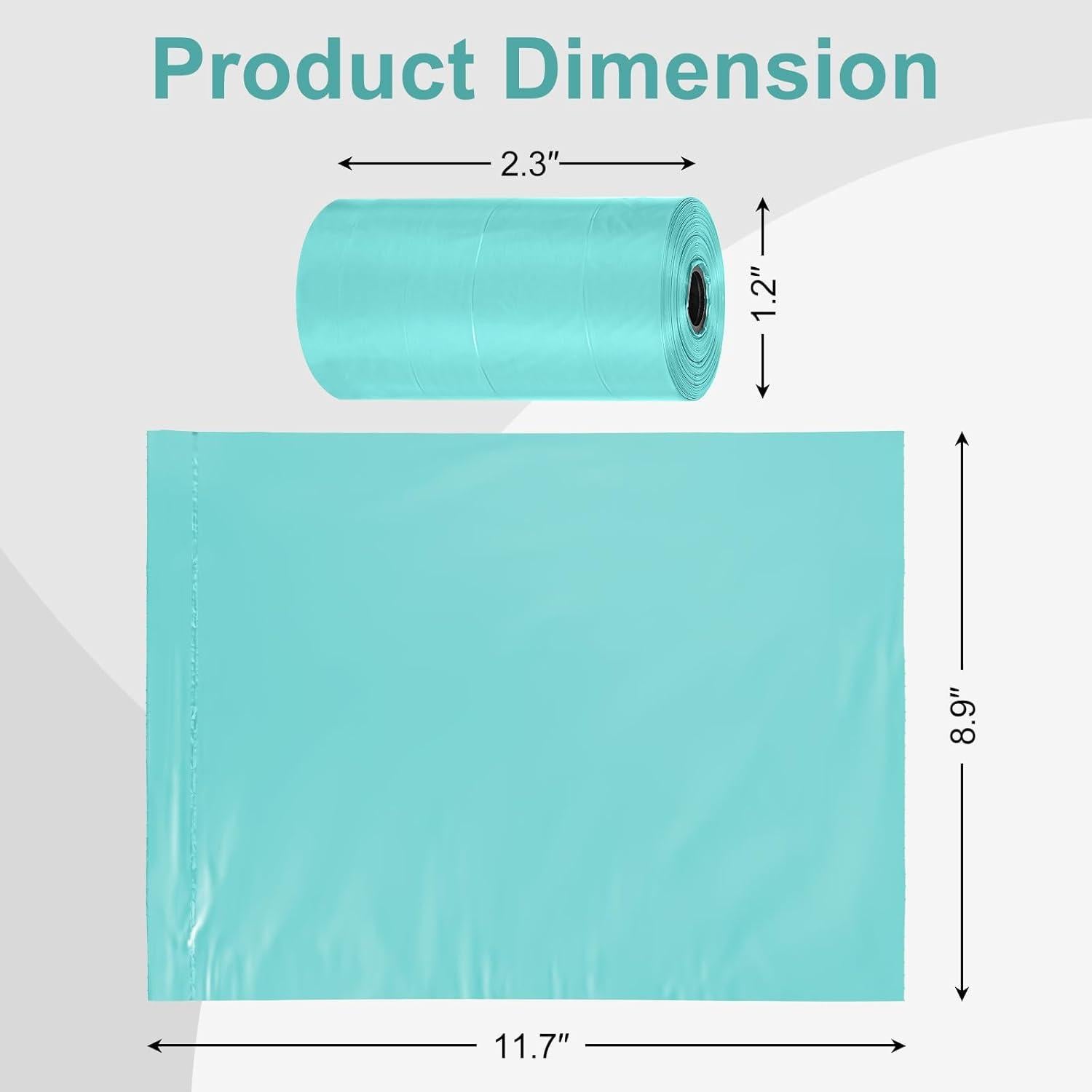 Bolsas de Excremento para Perros Toplive, 240 Bolsas, Azul