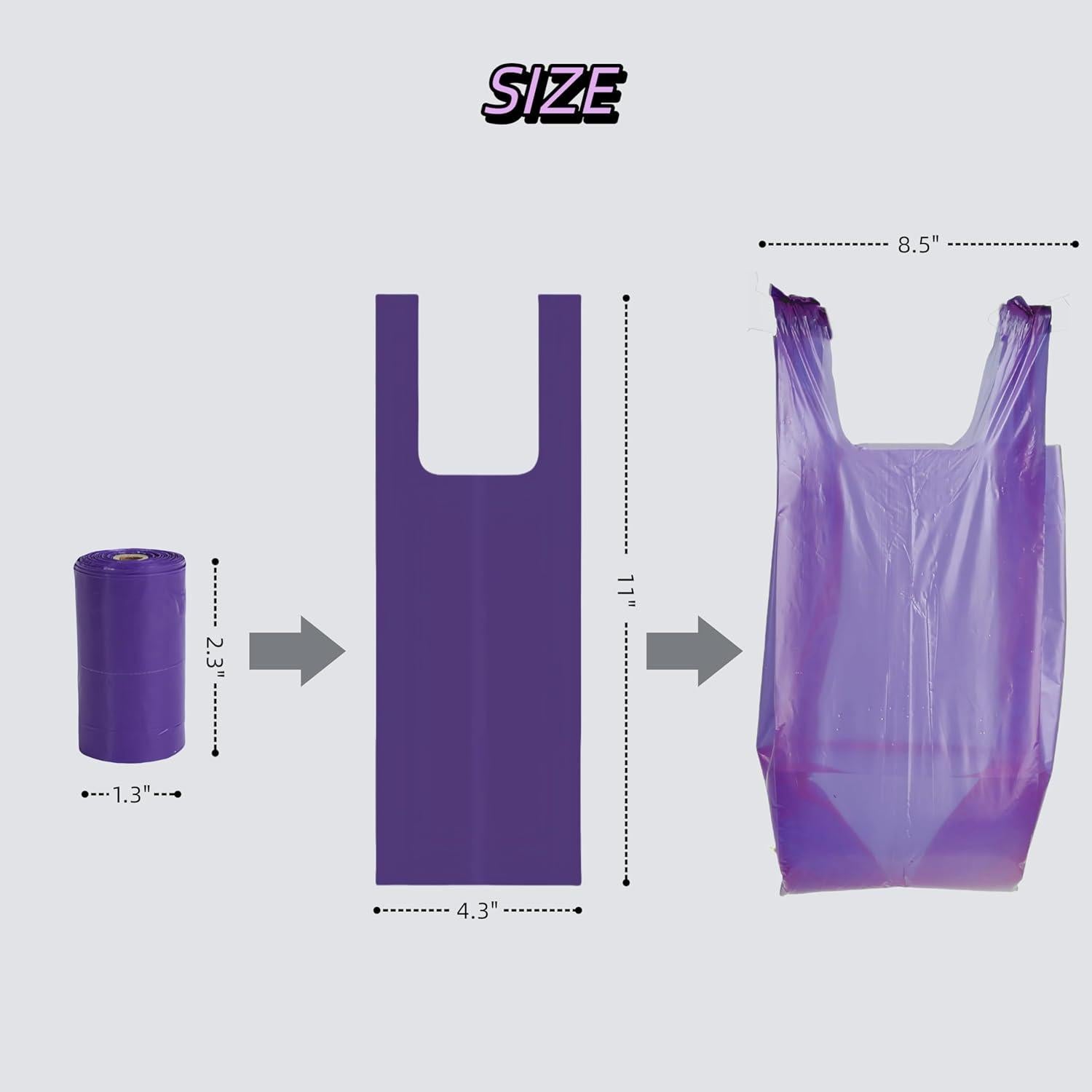 Bolsas Biodegradables para Desechos de Mascotas CWYZA - 90 Unidades