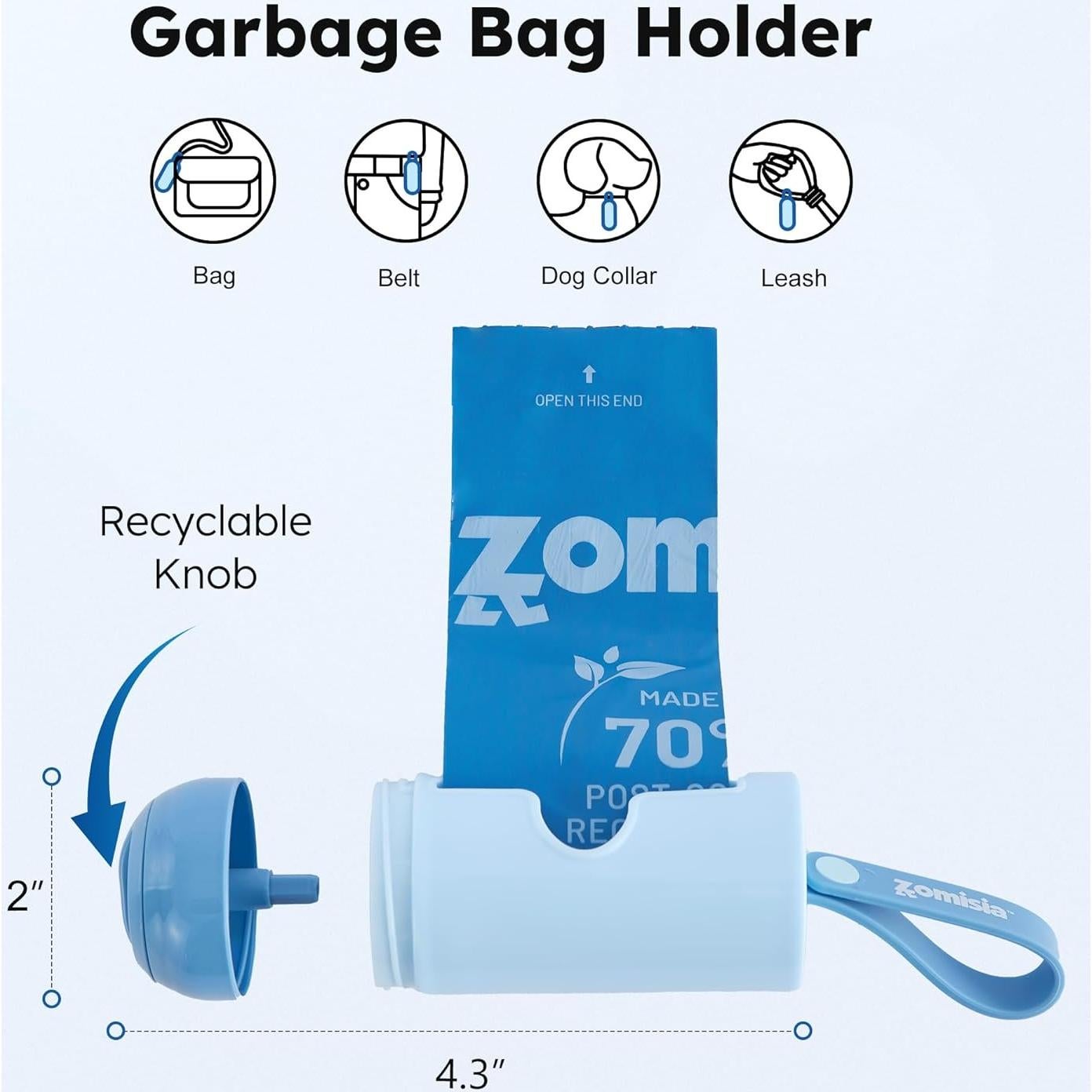 Bolsas de Excremento para Perro ZOMISIA 105 Contador Lavanda