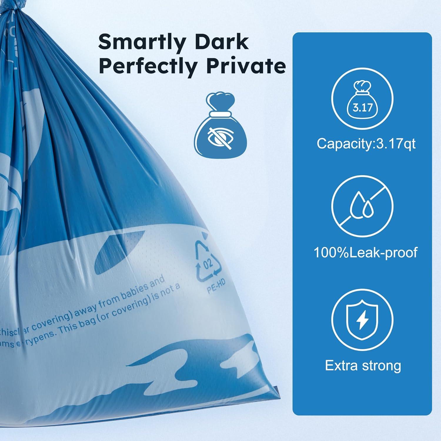 Bolsas de Excremento para Perro ZOMISIA 105 Contador Lavanda