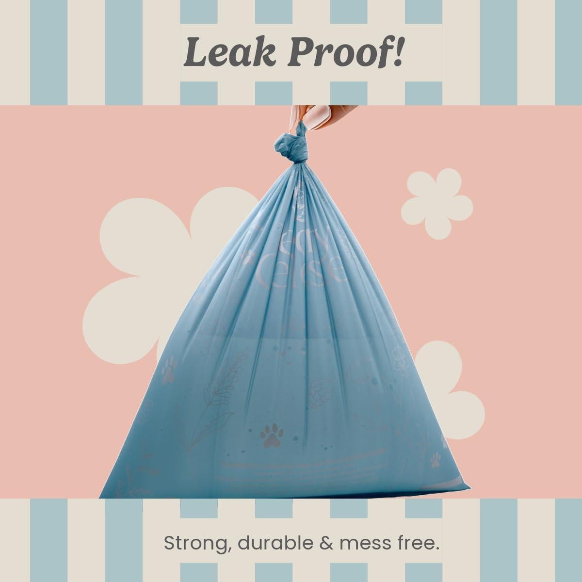 Bolsas de Excremento Peony Celeste 120 Unidades Azul 22.86x33.02 cm