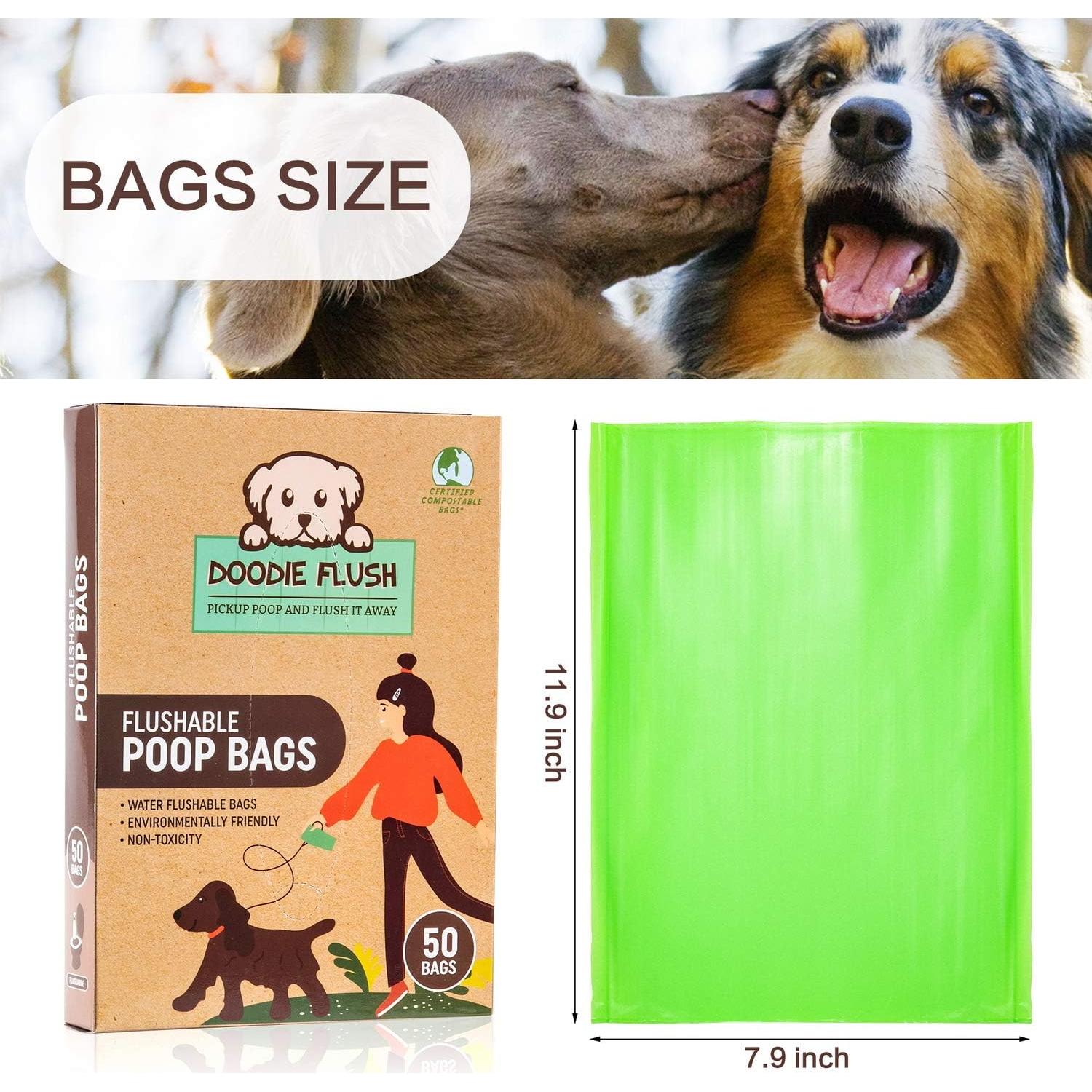 Bolsas para Excremento de Perro Doodie Flush - 50 Unidades