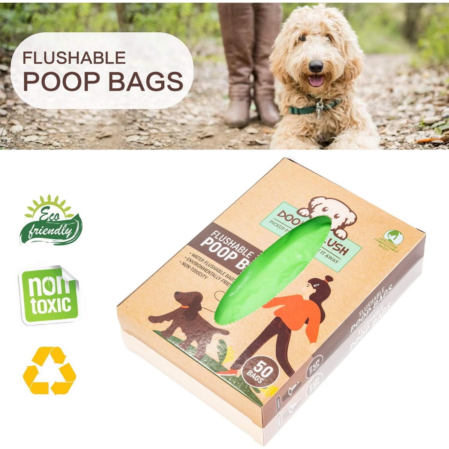 Bolsas para Excremento de Perro Doodie Flush - 50 Unidades