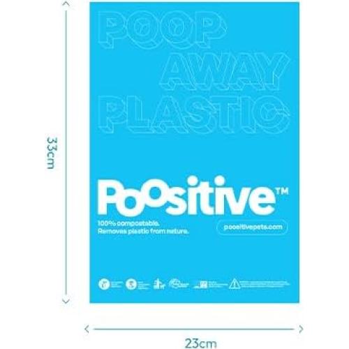 Bolsas de Poop Compostables Poositive 240 Unidades 22.86x33.02cm