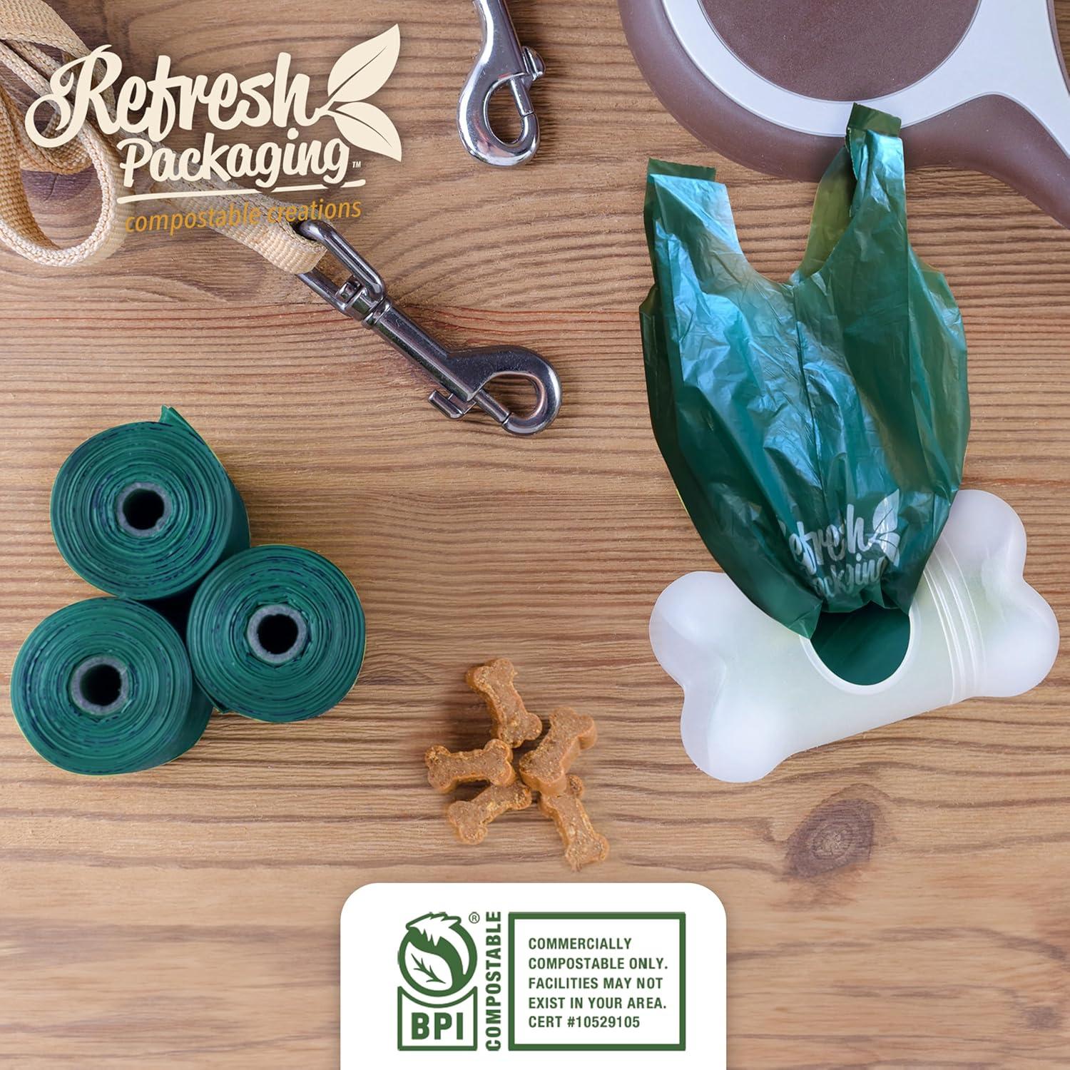 Bolsas Compostables para Excremento de Mascotas Refresh - 120 Unidades