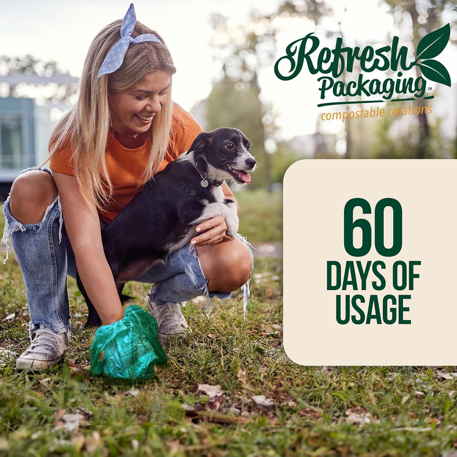 Bolsas Compostables para Excremento de Mascotas Refresh - 120 Unidades