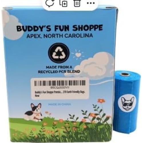 Bolsas de Poop Buddy Premium, Extra Gruesas, 270 Unidades