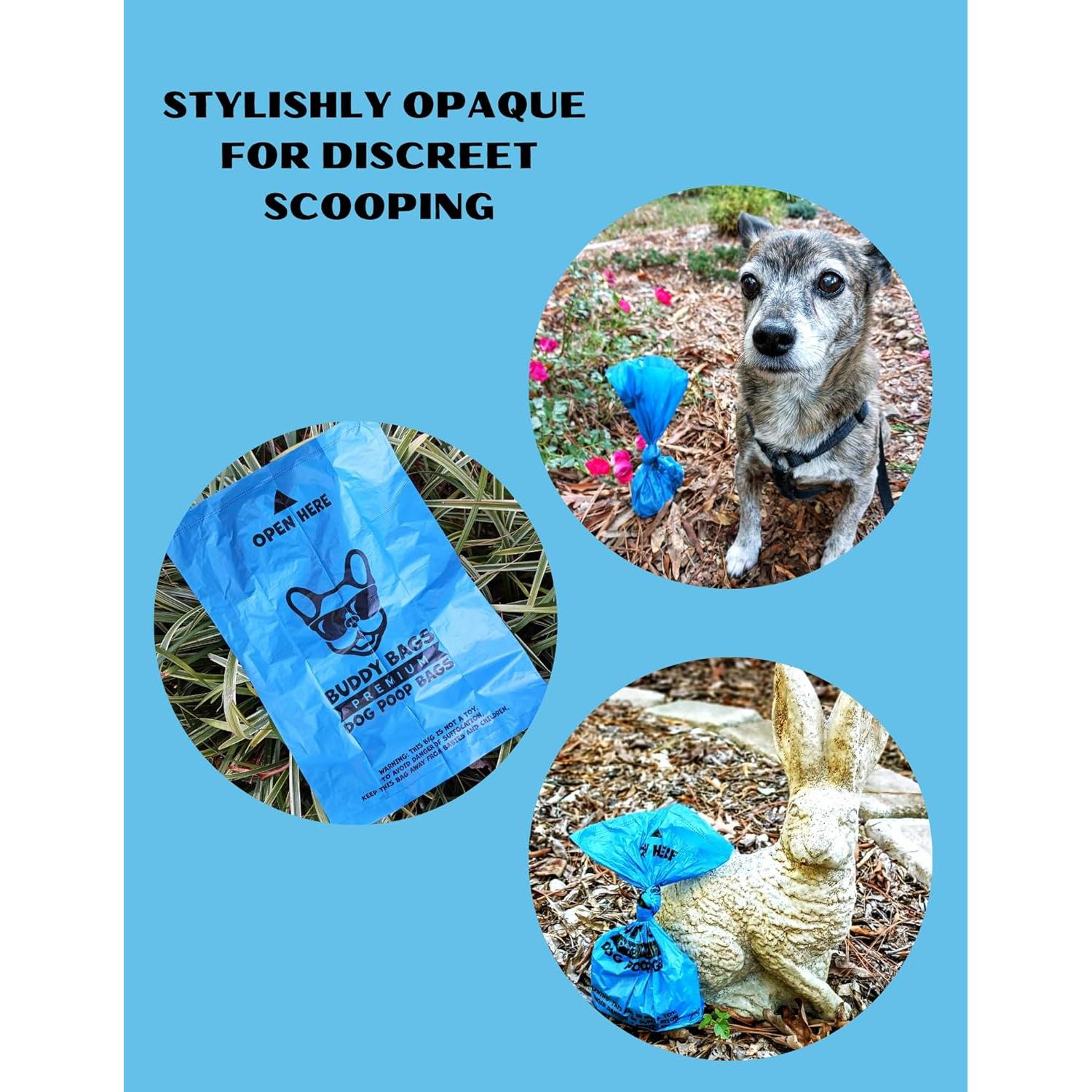 Bolsas de Poop Buddy Premium, Extra Gruesas, 270 Unidades