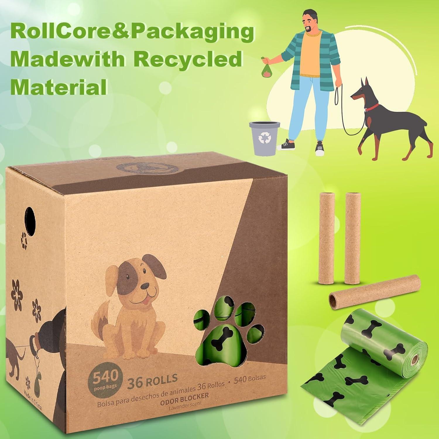 150 Bolsas de Excremento de Perro Genérico Biodegradables Aroma Lavanda
