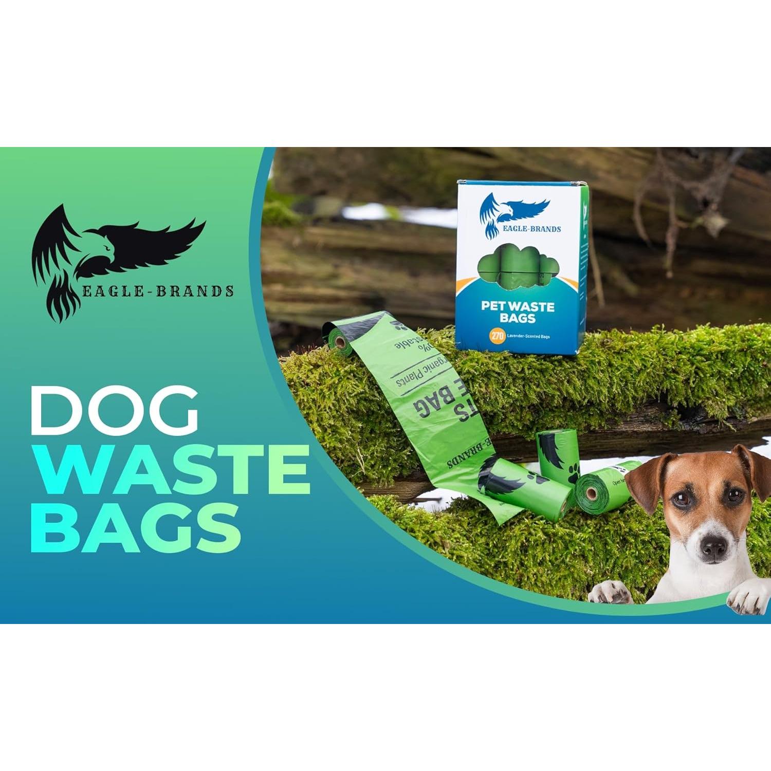 Bolsas Biodegradables para Desechos de Mascotas EAGLE-BRANDS 270 Unidades